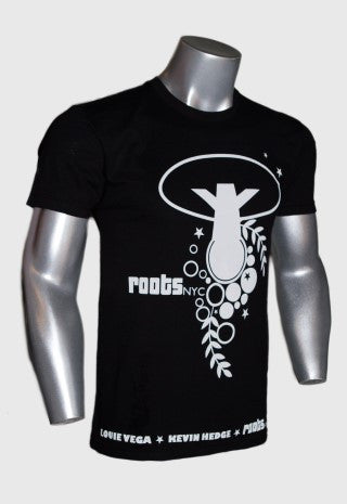 ROOTS MEN’S CREW BLACK T-SHIRT